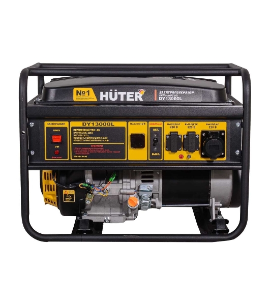 Электрогенератор бензиновый Huter DY13000L, 11 кВт, 86 дБ, 88.4 кг
