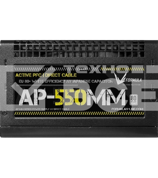Блок питания Aerocool / Formula ATX 550W AP-550ММ 80 PLUS WHITE (20+4pin) APFC 120mm fan 6xSATA RTL