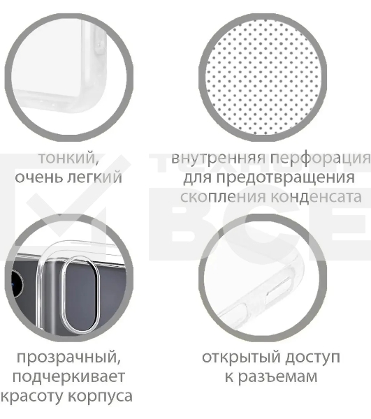 Чехол (клип-кейс) DF sCase-125 для Samsung Galaxy A03 Core прозрачный