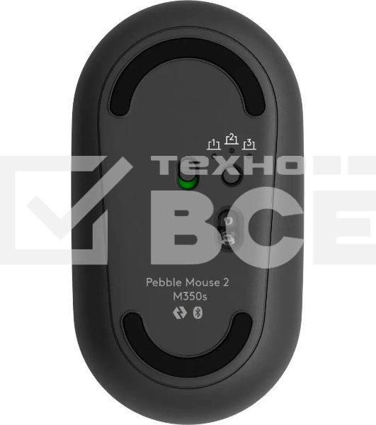 Мышь беспроводная Logitech Pebble 2 M350S графитовый, 4000 dpi, Bluetooth, кнопки - 3