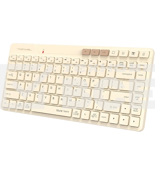 Клавиатура A4Tech Fstyler FBK26C AS беспроводная, USB, Bluetooth/Радиоканал, бежевый