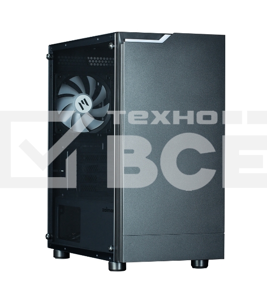Компьютерный корпус ZALMAN T4 PLUS, MATX, BLACK, WINDOW, 1 x Combo (3.5'' or 2.5''), 1x3.5'', 2x2.5