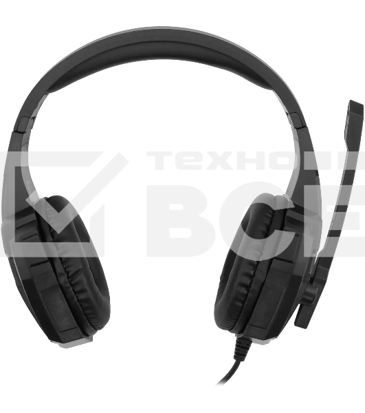Наушники с микрофоном Оклик HS-L355G черный 1.8м мониторные оголовье (1939807)