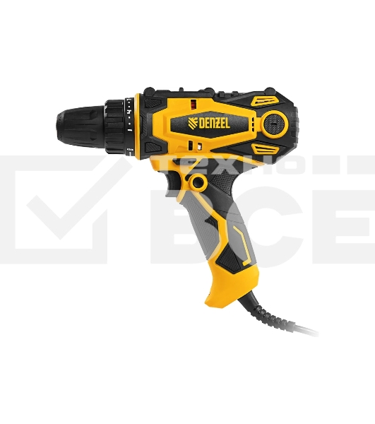 Дрель-шуруповерт Denzel SD-300-10, Сетевая, 300Вт