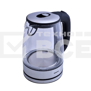 Чайник Centek CT-0030 стекло 1.7л, 2200Вт, внутр. LED подсветка,защита от вкл б/воды
