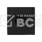 Розетка СП FORTE&PIANO FP114 16А с заземл. без защ. шторок безвинт. крепл. черный IEK FP-R11-16-1-K02, фото2