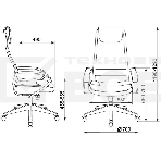 Кресло руководителя Бюрократ CH-608/BLACK TW-01 TW-11 черный, спинка сетка, искусст.кожа/ткань, фото10