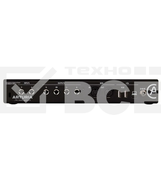 Аудиоинтерфейс USB Arturia MiniFuse 4 Black [800103] 24бит/192кГц, два комбинированных входа XLR-1/4 (микрофонный/линейный/инструментальный) +48 В, два входа 6,3 Jack, 4 выхода 6,3 Jack, 2 выхода для наушников, MIDI In/Out, 2x USB Hub
