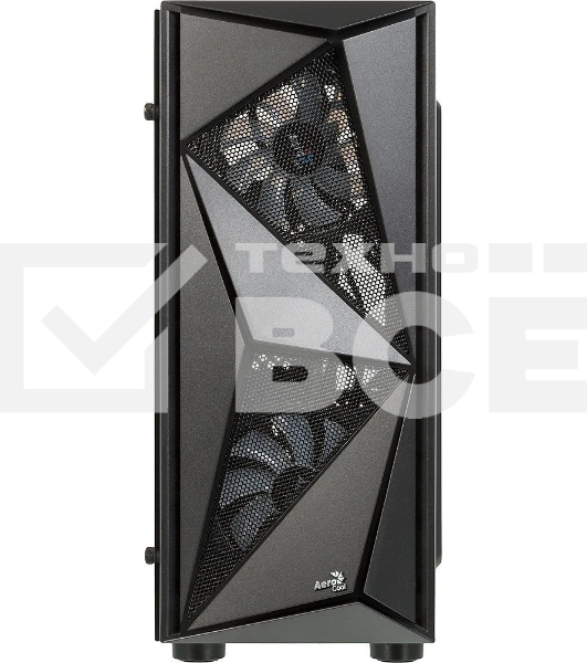 Компьютерный корпус Aerocool/Formula Glider Cosmo V1 без БП, ATX, боковое окно (закаленное стекло), черный