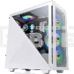 Компьютерный корпус Thermaltake Divider 300 TG ARGb белый без БП ATX 2x120мм 2xUSB 3.0 audio front door bott PSU, фото 1