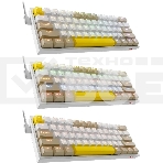 Клавиатура проводная REDRAGON Fizz RU,Rainbow,бежевый/желтый,red свитч, фото7