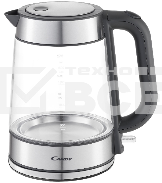 Чайник электрический Candy CK-303 1.8л. 2200Вт графит корпус: Металл/стекло/пластик