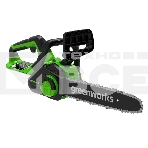 Цепная пила аккумуляторная GreenWorks G40CS30IIK4, 40V, 30 см,  с 1* АКБ 4А*ч и ЗУ (2007807UB), фото2
