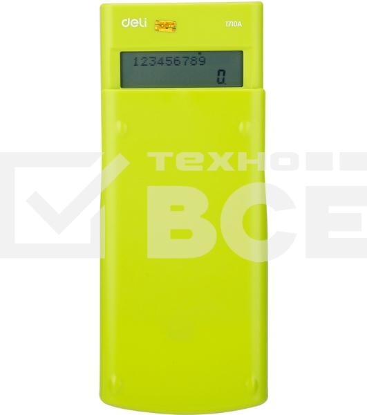 Калькулятор научный Deli E1710A/GRN зеленый 10+2-разр.