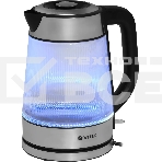 Чайник электрический Vitek VT-7017, 1.8л, 2200Вт, прозрачный, корпус: стекло, фото3