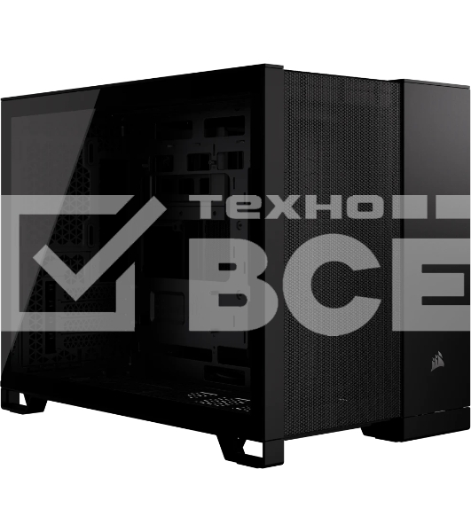 Компьютерный корпус без блока питания Case Corsair 2500D Airflow, Midi-Tower, TG, no fan, 2xUSB-A 3.2, 1xUSB 3.2 Type-C, mATX, mITX черный