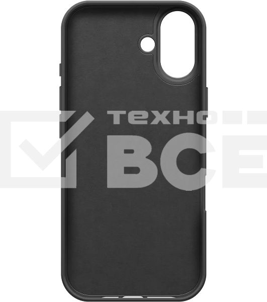 Чехол (клип-кейс) BoraSCO для Apple iPhone 16 Plus Microfiber Case черный (73687)