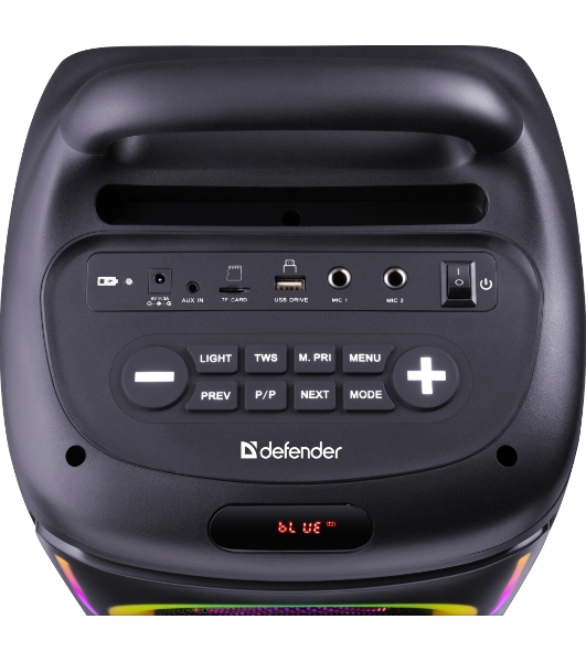 Портативная акустика Defender Boomer 75 75Вт, BT/FM/USB/TF/AUX/straps