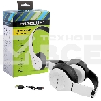 Беспроводные/проводные наушники Ergolux ELX-BTHP01-C01 белый, накладные, Bluetooth + проводной, до 8 ч, фото3