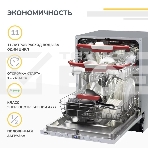 Встраиваемая посудомоечная машина Simfer DGb6701 белый/серый, фото11