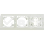 Рамка 3-местная Минск горизонтальная белая EKF Basic, фото11