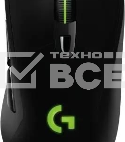 Мышь игровая Logitech G703 Lightspeed черная, сенсор 100-25600dpi (Hero25K), беспроводная 2.4GHz + USB 1,8м, 5 программируемых кнопок + колесо прокрутки, RGB-подсветка, под правую руку
