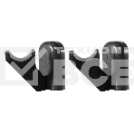 Комплект настенных регулируемых кронштейнов Royal Thermo Design 100, черные, фото 1