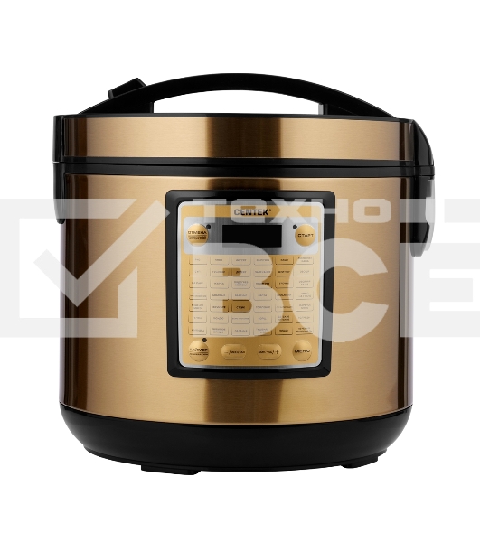 Мультиварка Centek CT-1495 черный/золотистый, 5.0 л, 42 программы + Мультишеф