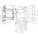 Кронштейн Arm media MARS-04 черный, 20'-43' наклонно-поворотный, от стены 44-282мм VESA 200х200мм, до 20 кг, настенный, фото6