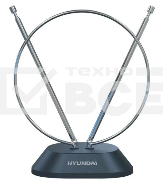 Антенна телевизионная Hyundai H-TAI100 3дБ пассивная черный