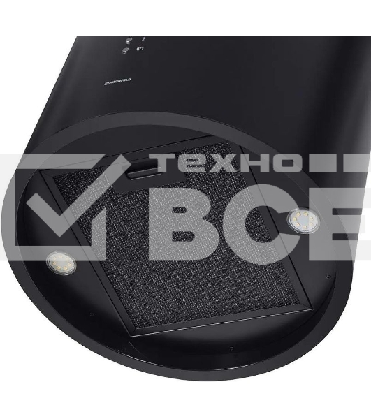 Вытяжка островная Maunfeld Lee Isla 39 черный, 38 см, 1000 куб. м/ч, 52 дБ