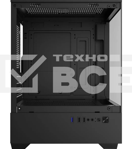 Корпус Bloody CC-125-BK, Mini-Tower, чёрный