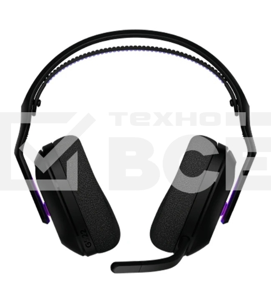 Гарнитура Logitech G522 Lightspeed чёрный, беспроводная + проводная, Bluetooth 5.3/USB, радиус 30 м, подсветка, съёмный микрофон