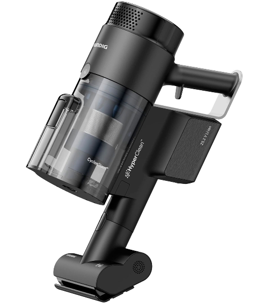 Пылесос вертикальный Grundig VCP 9431 PRO черный титан, питание от аккумулятора, 150 Вт, уборка суxая/влажная, пылесборник 0,5 л