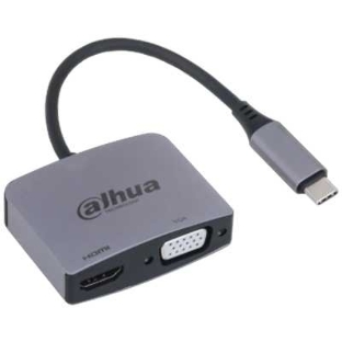 USB-концентратор Dahua TC32, USB Type-C, HDMI + VGA Docking Station, USB