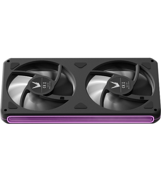 Вентилятор для корпуса Formula Air Fusion 2 Reverse ARGB 120х120x28 черный 4-pin 39.11дБ (упак.:2шт) (AIR FUSION 2 BK REVERSE) Ret