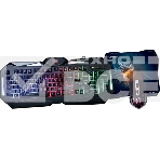 Комплект клавиатура+мышь Qumo Spirit of Wisdom проводной, USB, 2400 DPI, чёрный, фото 1