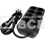 Сетевой фильтр Powercom SP-08 USB03AB 3,0 m 3.0м (8 розеток) черный (коробка), фото2
