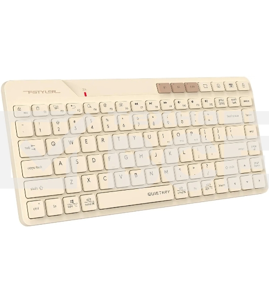 Клавиатура A4Tech Fstyler FBK26C AS беспроводная, USB, Bluetooth/Радиоканал, бежевый
