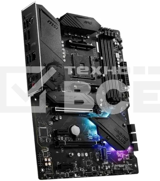 Материнская плата MSI MPG B550 GAMING PLUS, AM4, AMD B550, 4xDDR4, 6xSATA, 2xM.2, 1xPCI-E 4.0 x16, 1xPCI-E 3.0 x4, 2xPCI-E x1, 1xHDMI, 1xDP, 1x 1Gb LAN, 4xUSB-A 2.0, 2xUSB-A 3.2 Gen 1, 1xUSB-A 3.2 Gen 2, 1xUSB-C 3.2 Gen 2, 5x3.5 мм, 7.1, ATX