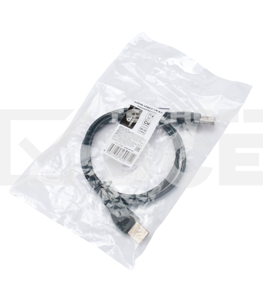 Кабель USB2.0 Cablexpert CC-USB2-AMAM-1M, AM/AM, экран, 28/26AWG, медь, Pro, 1м, черный, пакет