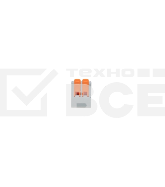 Универсальная клемма Rexant СМК 222-612/221-612, 2-проводная серый 0,5-4/6 мм² (50 шт/уп)