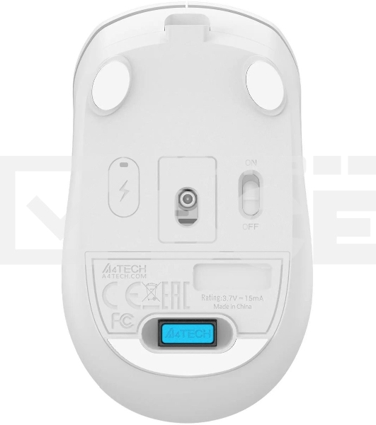 Мышь беспроводная A4Tech Fstyler FG15CS Air2 белый, 1200 dpi, радиоканал, USB, кнопки - 3