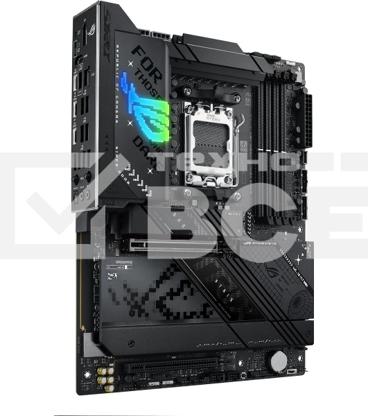 Материнская плата ASUS ROG STRIX X870-F GAMING WIFI, AM5, AMD X870, 4xDDR5, 2xSATA, 4xM.2, 1xPCI-E 5.0 x16, 1xPCI-E 4.0 x4, 1xHDMI, 1xDP, 2xUSB-C USB4, 1xUSB-C 10Gbps, 5xUSB-A 10Gbps, 4xUSB-A 5Gbps, 1x 2.5Gb LAN, 2x3.5 мм, 7.1, ATX