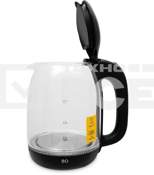 Чайник BQ KT1830G, 2200Вт, 1.7л, черный