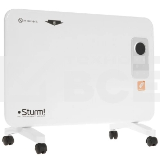 Конвектор Sturm! CH1000D, белый, 1000 Вт, 15 м2, дисплей, электронный термостат