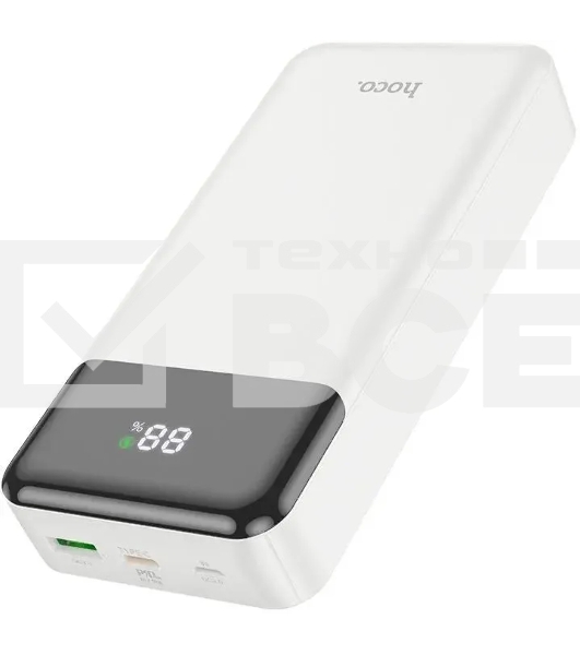 Портативный аккумулятор Hoco J102A Cool figure 20000mAh QC/PD 20W 5A USB-A/USB-C белый (J102A COOL FIGURE WHITE)