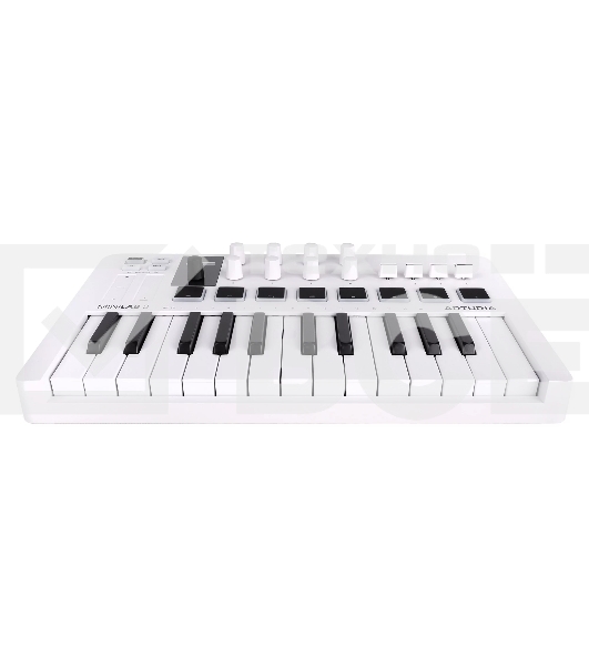 Клавиатура MIDI [231501] Arturia [MiniLAB 3] 25 клавиш, 8 энкодеров, 8 RGB пэдов, 8 фейдеров, дисплей, сенсорные регуляторы Pitch/Modulation, MIDI-выход, 1/4