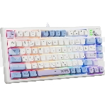 Игровая клавиатура проводная Defender Novis GK-318 RU,бел/гол,80кн+FN,радуж,1.5м, фото 1
