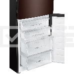 Холодильник Haier C4F740CLBGU1 коричневый двухкамерный 286/115л морозилка снизу, No Frost, фото10